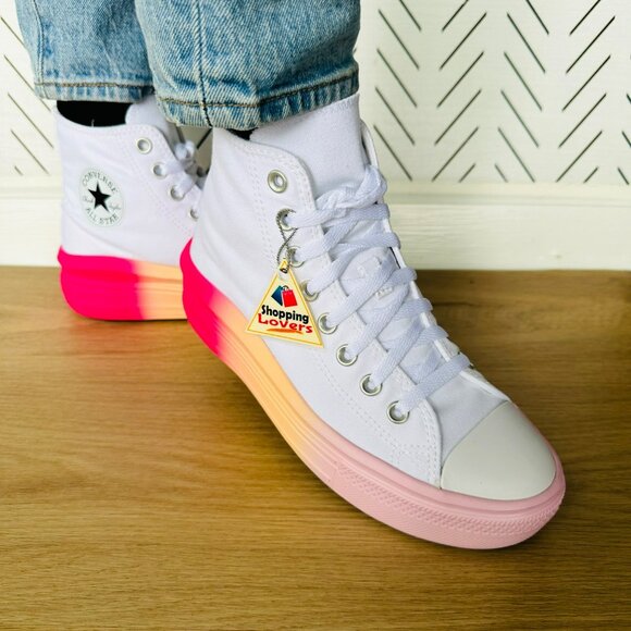 ⭐Converse Chuck Taylor Move Platform Ombre Sz 5.5 Shoes Kids Sneakers A07372C - Picture 3 of 13